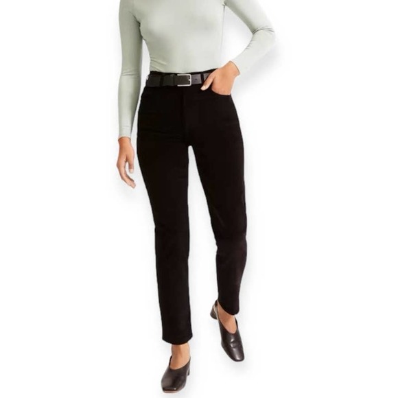 Everlane Pants - Everlane Women Black Slim Fit Corduroy Pants Size 29 x 30